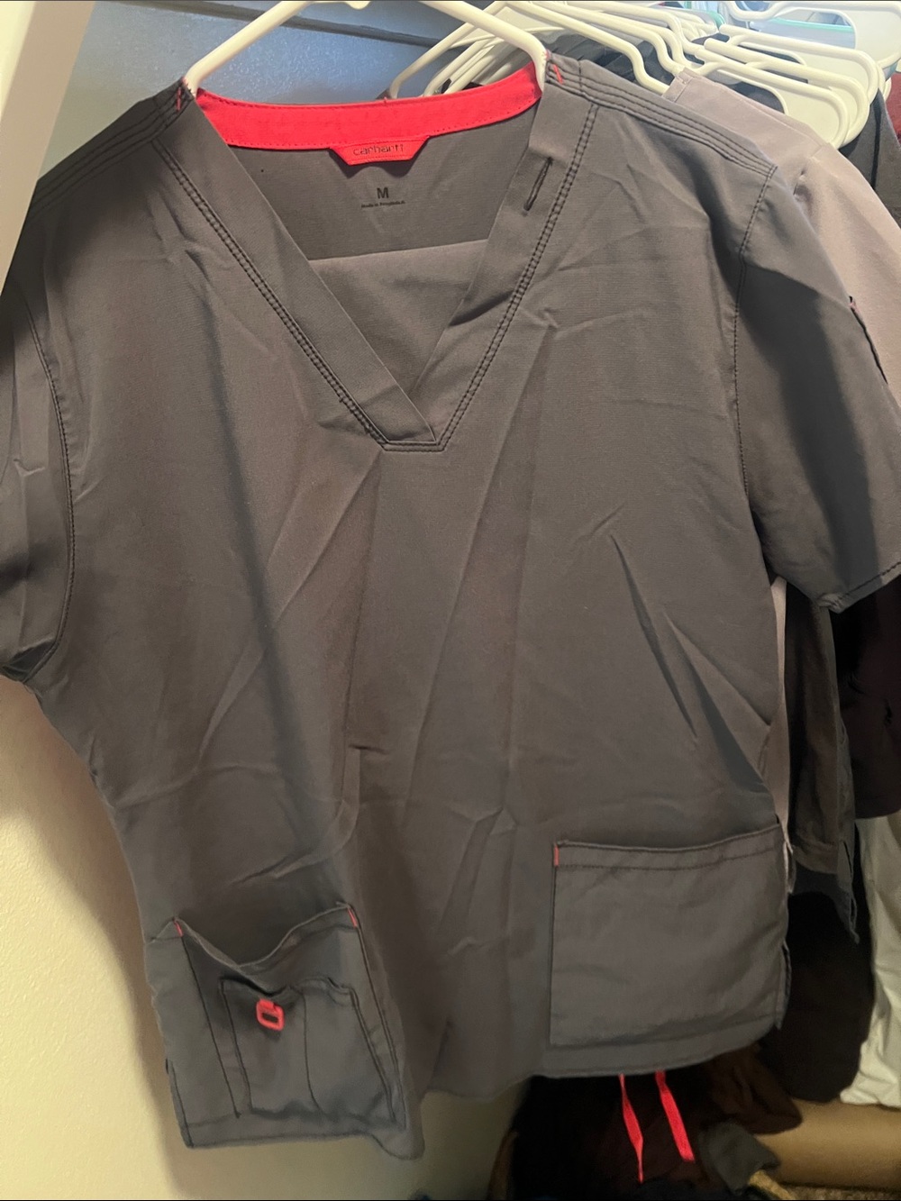 Gray Carhartt scrubs size large set